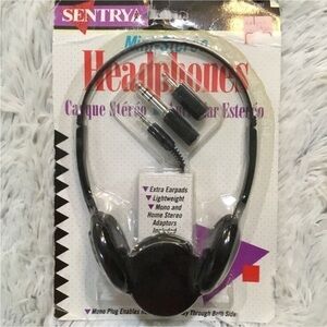 SENTRY mini stereo headphones new in package never opened